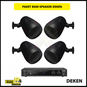 Paket Background Music Indoor Outdoor Speaker Deken 5 Inch - 4 Speaker